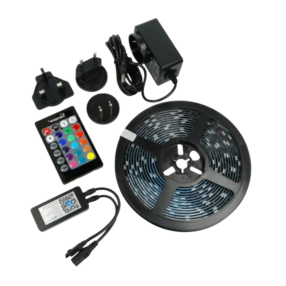 Waterproof Flexible Tape 16 Colors Changing RGB LED Strip Lights With Remote Controller And Power Supply 2