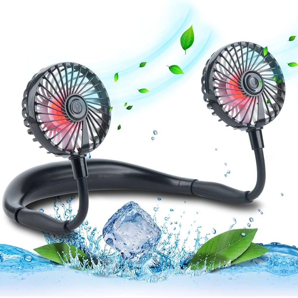 Portable USB Rechargeable Neck Praazo Fan