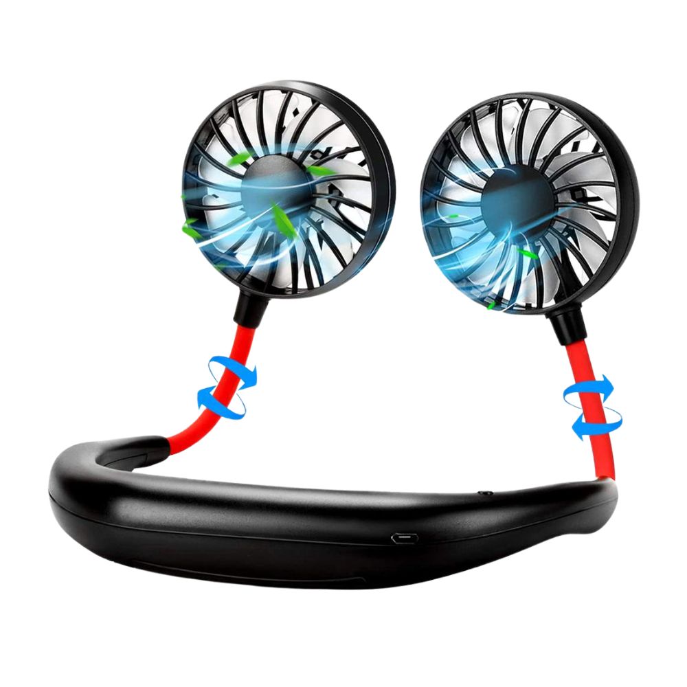 Portable USB Rechargeable Neck Fan