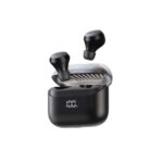 Phantom Black Oraimo AirBuds 4 OTW-340 true wireless earbuds with the smart LED display charging case.