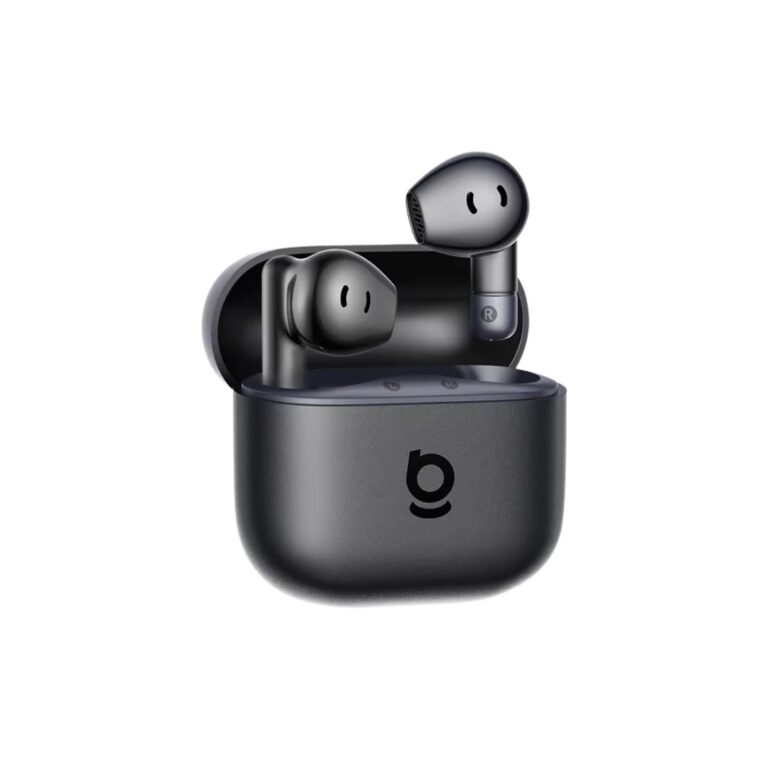 Official Baseus Bass BS2 Lite true wireless TWS earbuds sitting inside their sleek charging case featuring an ergonomic semi-in-ear layout.