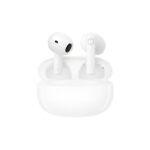 Premium Baseus Bowie W16 TWS earbuds highlighting the pebble-inspired charging case, ergonomic half-in-ear design, and embedded dual microphones.