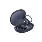 Premium Baseus Eli Sport 1 open-ear air-conduction wireless bluetooth earbuds with flexible memory wire ear hooks and charging case.
