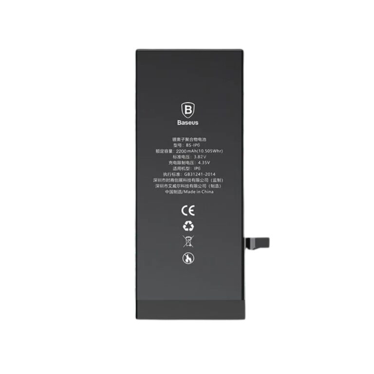 Genuine Baseus High Capacity internal replacement lithium-ion polymer battery for iPhone 6s Plus with 3400mAh capacity.
