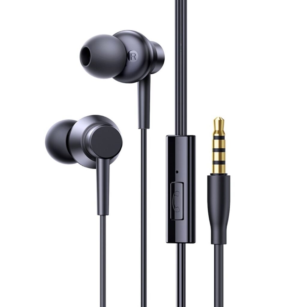 Baseus HZ11 black 3.5mm wired in-ear earphone with mic
