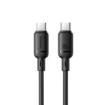 Premium Baseus Silky Series 100W Type-C to Type-C fast charging data cable with ultra-soft liquid silicone coating.