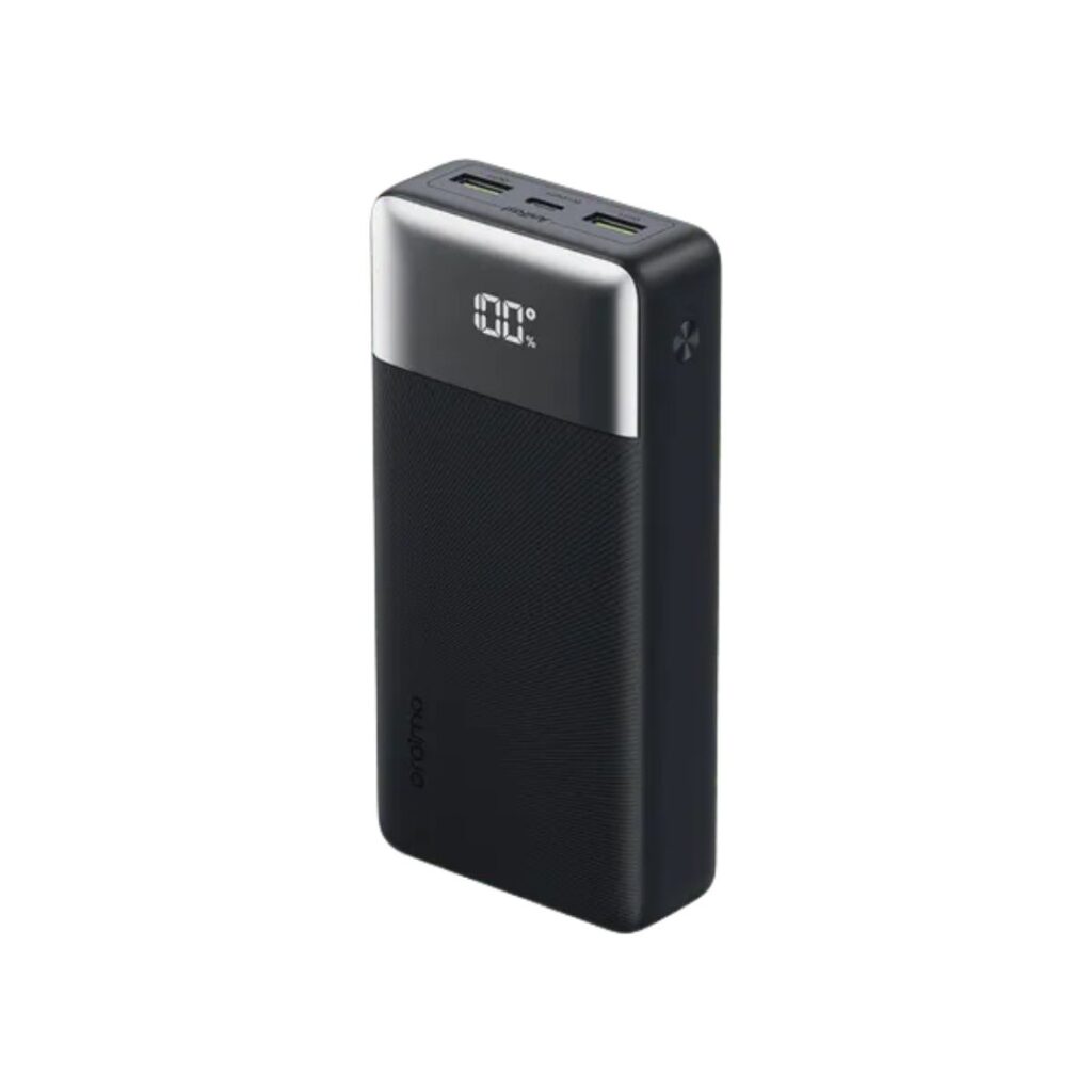 Premium Oraimo PowerFlow OPB-7200Q heavy-duty high-capacity fast charging portable power bank with status indicators.