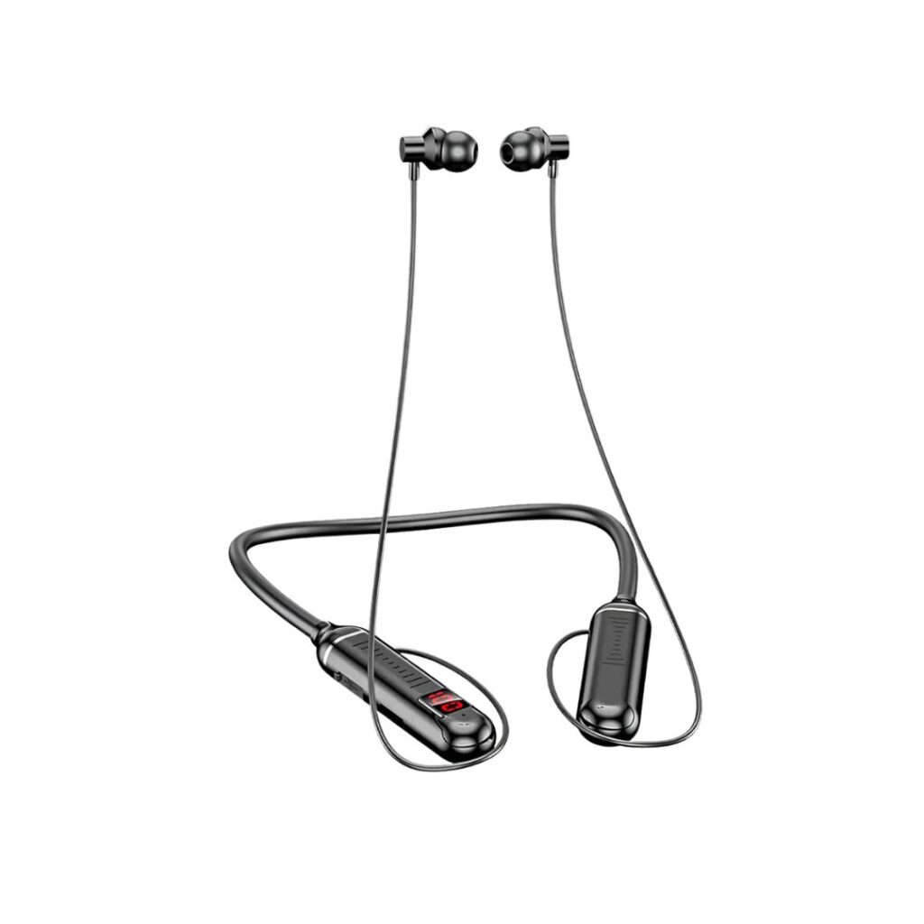 C12 magnetic neckband wireless bluetooth earbuds for running and sports