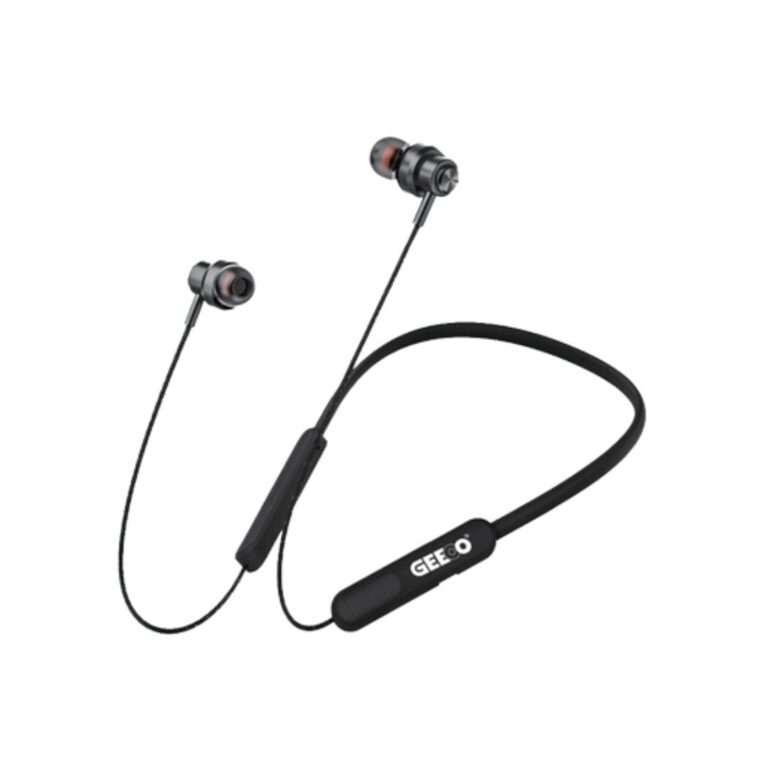 Official GEEOO BL110 Professional Bass ENC wireless neckband headphone with ergonomic collar band.