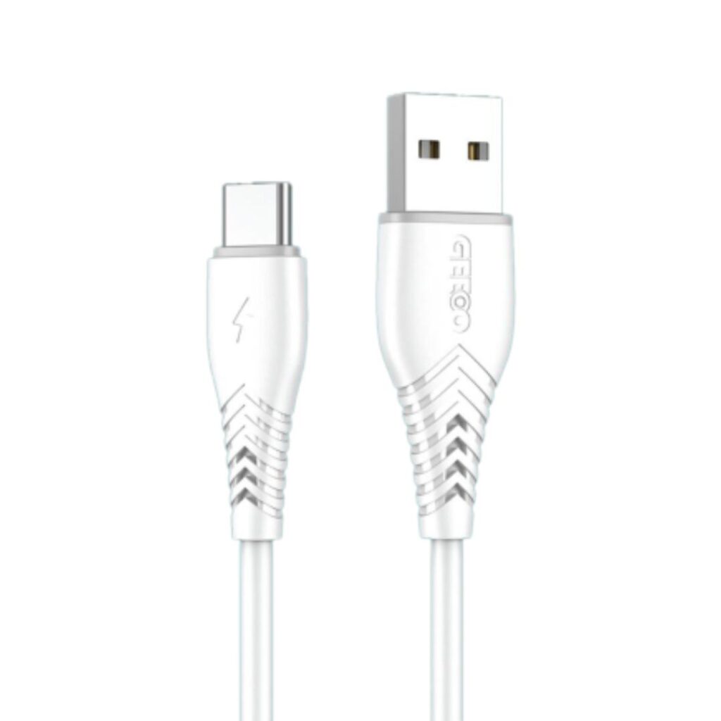 Official GEEOO DC100 fast charging USB data cable with reinforced strain relief joints.