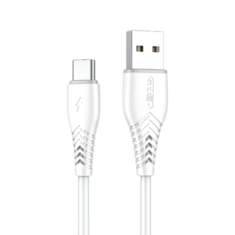 Official GEEOO DC100 fast charging USB data cable with reinforced strain relief joints.