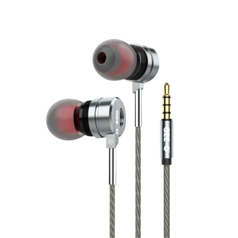 Official GEEOO X100 Superior Bass metal body wired earphone with dynamic sound chamber and in-line remote.