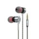 Official GEEOO X100 Superior Bass metal body wired earphone with dynamic sound chamber and in-line remote.