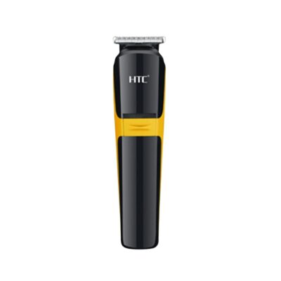 Black HTC AT-1322 cordless 3-in-1 nose and ear hair trimmer with interchangeable shaver and hair clipper heads for men