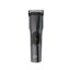 Black HTC AT-519 professional rechargeable hair and beard trimmer for men with a titanium-coated T-blade steel knife head and an LCD smart display
