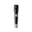 Silver and black HTC AT-538 rechargeable hair clipper and cordless beard trimmer for men with a self-sharpening stainless steel blade