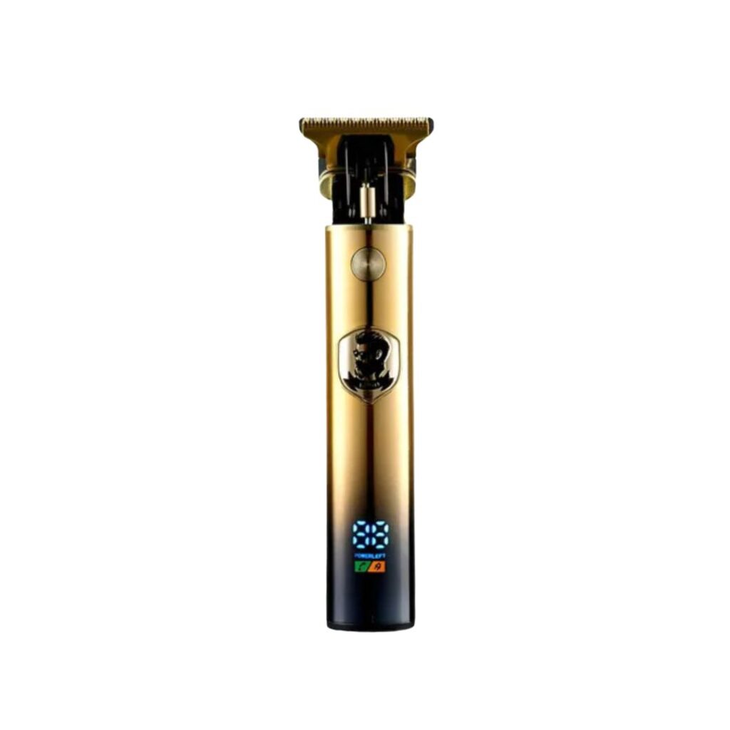 Deep purple and bronze Kemei KM-252 professional rechargeable cordless hair and beard trimmer for men with sharp stainless steel blades