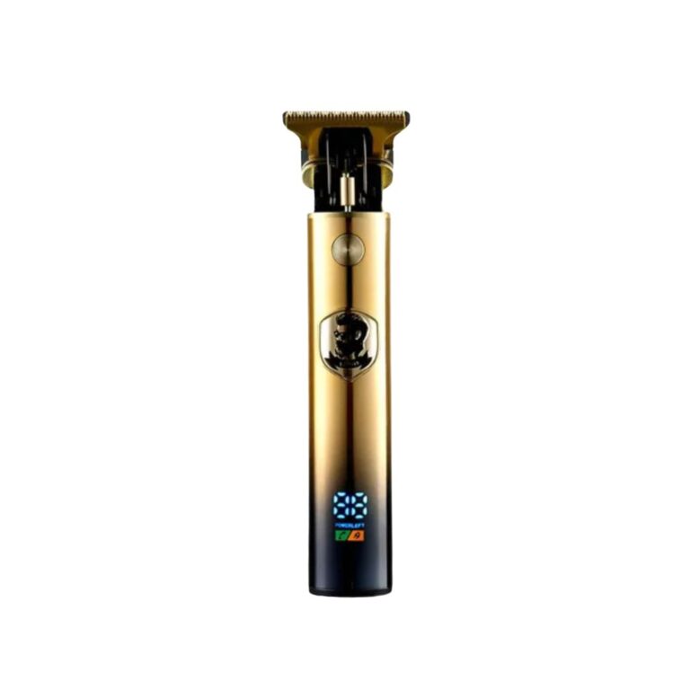 Deep purple and bronze Kemei KM-252 professional rechargeable cordless hair and beard trimmer for men with sharp stainless steel blades