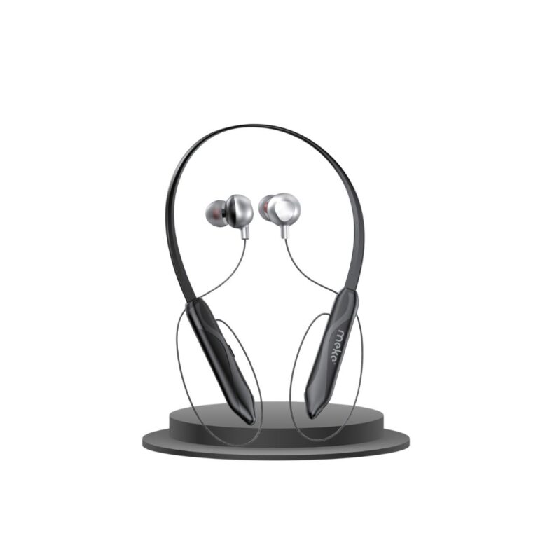Premium MEKE NB2 Superior Comfort sports wireless neckband headphone with secure-fit ear tips.