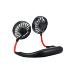 Praazo 3-speed wearable neckband fan hands-free portable double neck fan for outdoor use in Bangladesh.