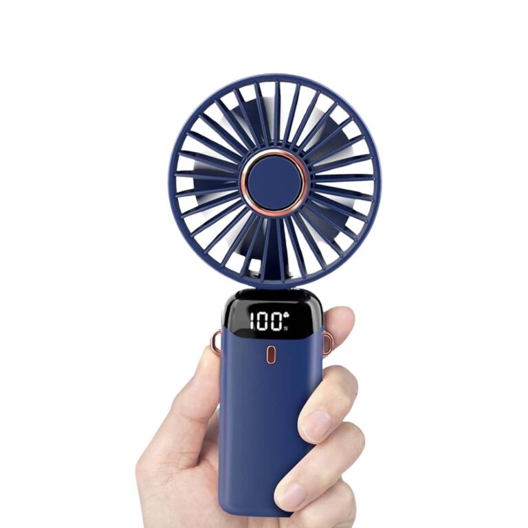 Praazo 5-speed rechargeable mini desk fan portable table fan for study room and office in Bangladesh.