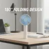N12 Portable Mini Desktop Air Cooler & Rechargeable Folding Fan - Image 5