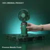 5-Speed Foldable Neck Hanging Fan & Handheld Mini Fan with Display - Image 6