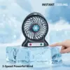 2-in-1 USB Handheld & Mini Desktop Rechargeable Fan - Image 2