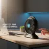 2-in-1 USB Handheld & Mini Desktop Rechargeable Fan - Image 3