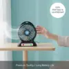 2-in-1 USB Handheld & Mini Desktop Rechargeable Fan - Image 5