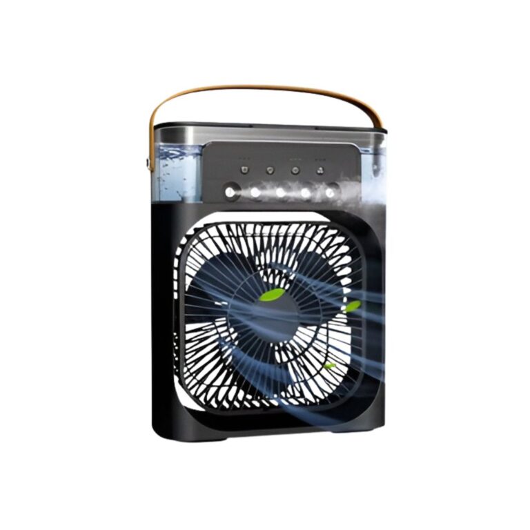 Beautyone air cooler water spray mini fan portable mist fan by Praazo for icy cooling in Bangladesh.