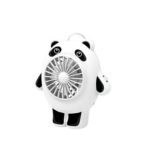 Praazo cute panda design mini rechargeable handheld fan for kids and baby strollers in Bangladesh.