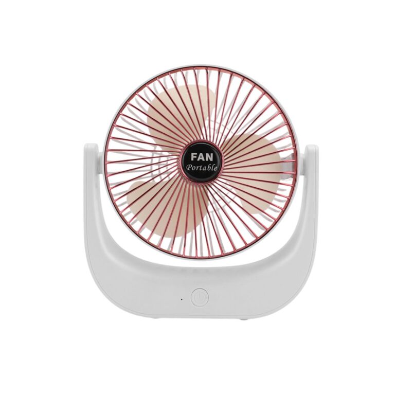 Praazo F138 compact powerful 3-speed battery-powered desktop fan for wireless personal cooling in BD.