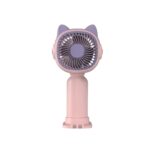 Praazo FQ1528B cute cartoon handheld and desktop USB mini fan for school kids in Bangladesh.