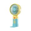 Praazo handheld mini rechargeable fan with built-in mobile phone holder for hands-free streaming in Bangladesh.