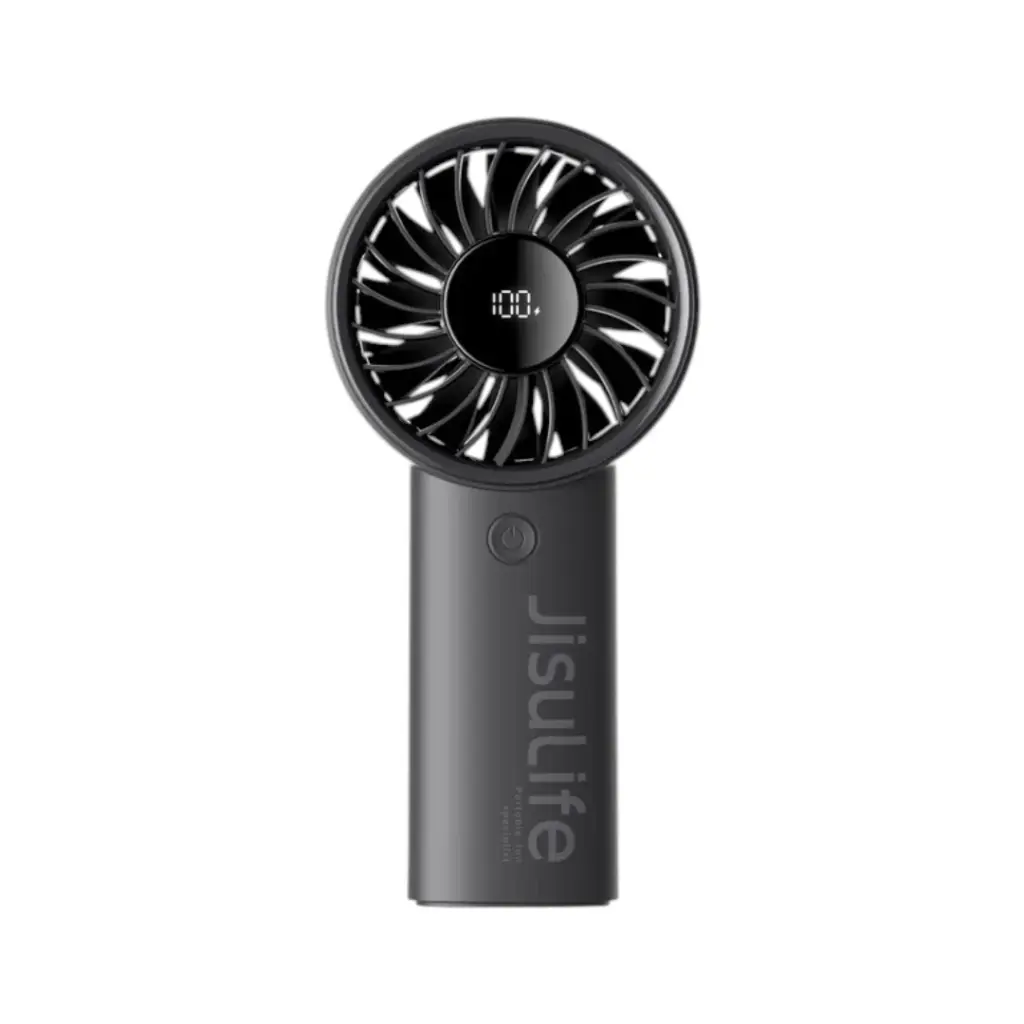 JisuLife Handheld Fan Life4 JisuLife Life4 Handheld Portable Fan with 3600mAh Battery and LED Display – White/Pink/Gray