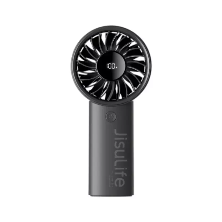 JisuLife Handheld Fan Life4 JisuLife Life4 Handheld Portable Fan with 3600mAh Battery and LED Display – White/Pink/Gray
