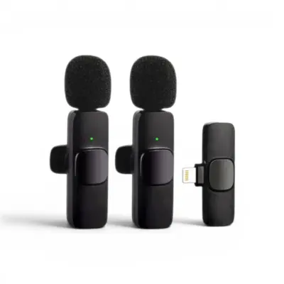 K9 Wireless Lavalier Microphone for Android iPhone and Type-C Devices