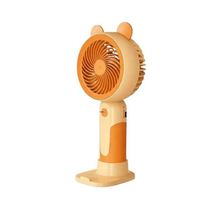 Praazo multi-functional portable mini rechargeable fan for desk and travel use in Bangladesh.