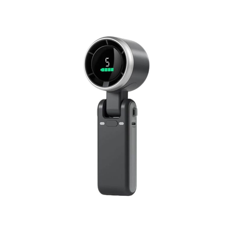 Praazo portable high-speed turbo handheld fan with LED display for outdoor cooling in Bangladesh.