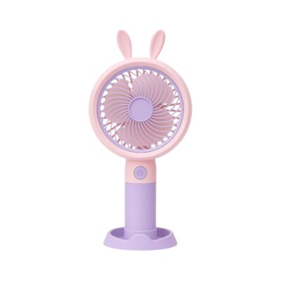Praazo YM88154 portable mini turbo fan with built-in phone stand for hands-free video streaming in BD.