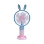 Praazo YM88155 cute cartoon handheld and desktop USB mini fan with rechargeable battery in Bangladesh.