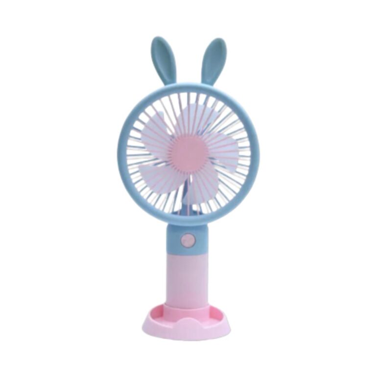 Praazo YM88155 cute cartoon handheld and desktop USB mini fan with rechargeable battery in Bangladesh.