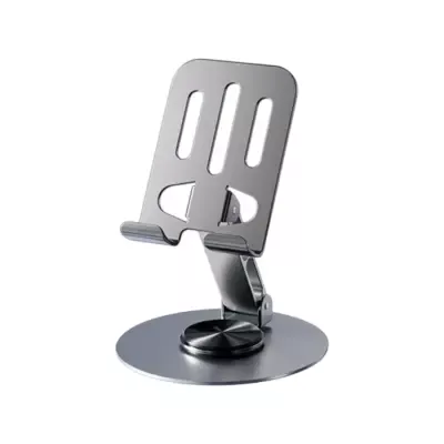 Full Metal Foldable Adjustable Desktop Stand for Mobile and Tablet