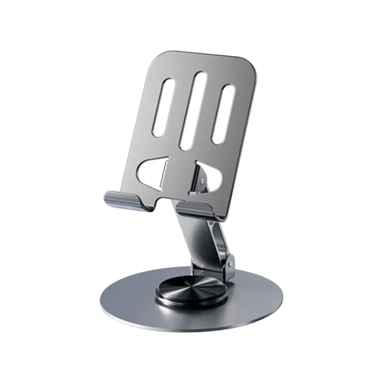 Full Metal Foldable Adjustable Desktop Stand for Mobile and Tablet