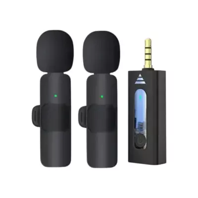 K35 Wireless Lavalier 3.5mm Microphone for Camera, Speaker and Amplifier