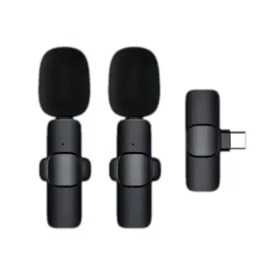 K9 Dual Microphone Wireless Lavalier Microphone for Android Type C