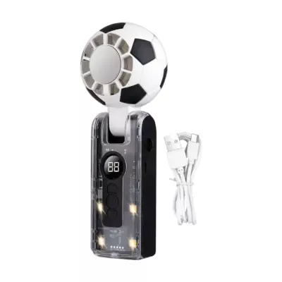 Portable Handheld Football Fan Rechargeable Mini USB Fan for Travel, Camping and Outdoor Activities