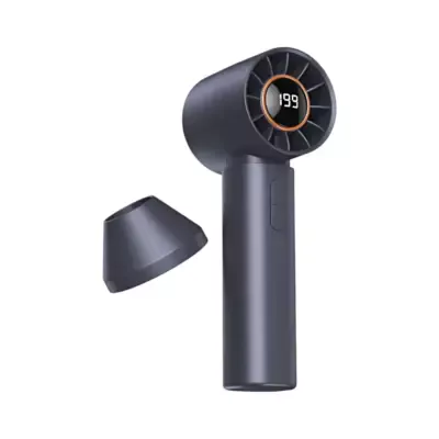 T12 High Speed Turbo Handheld Fan with 199 Speed LED Display and USB Rechargeable Battery