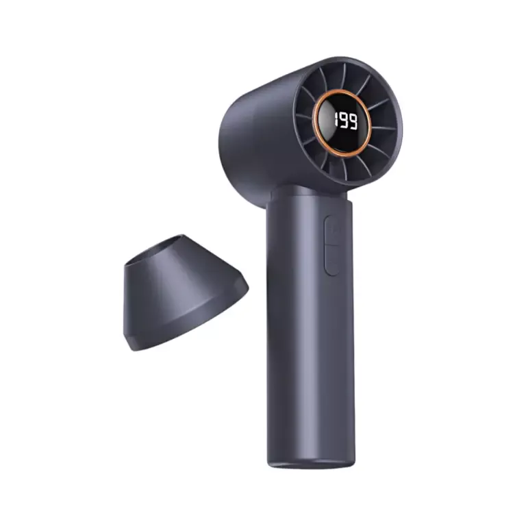 T12 High Speed Turbo Handheld Fan with 199 Speed LED Display and USB Rechargeable Battery